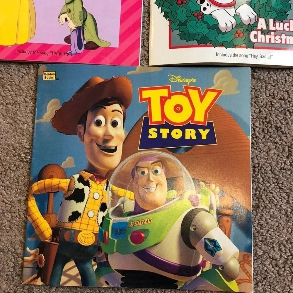 5 Pieces lot of Disney Story Kid Bed time Story Fun Books